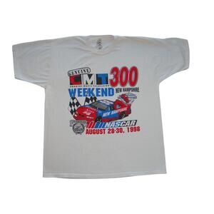 Vintage CMT 300 NASCAR Weekend New Hampshire T-Shirt 1998‎
